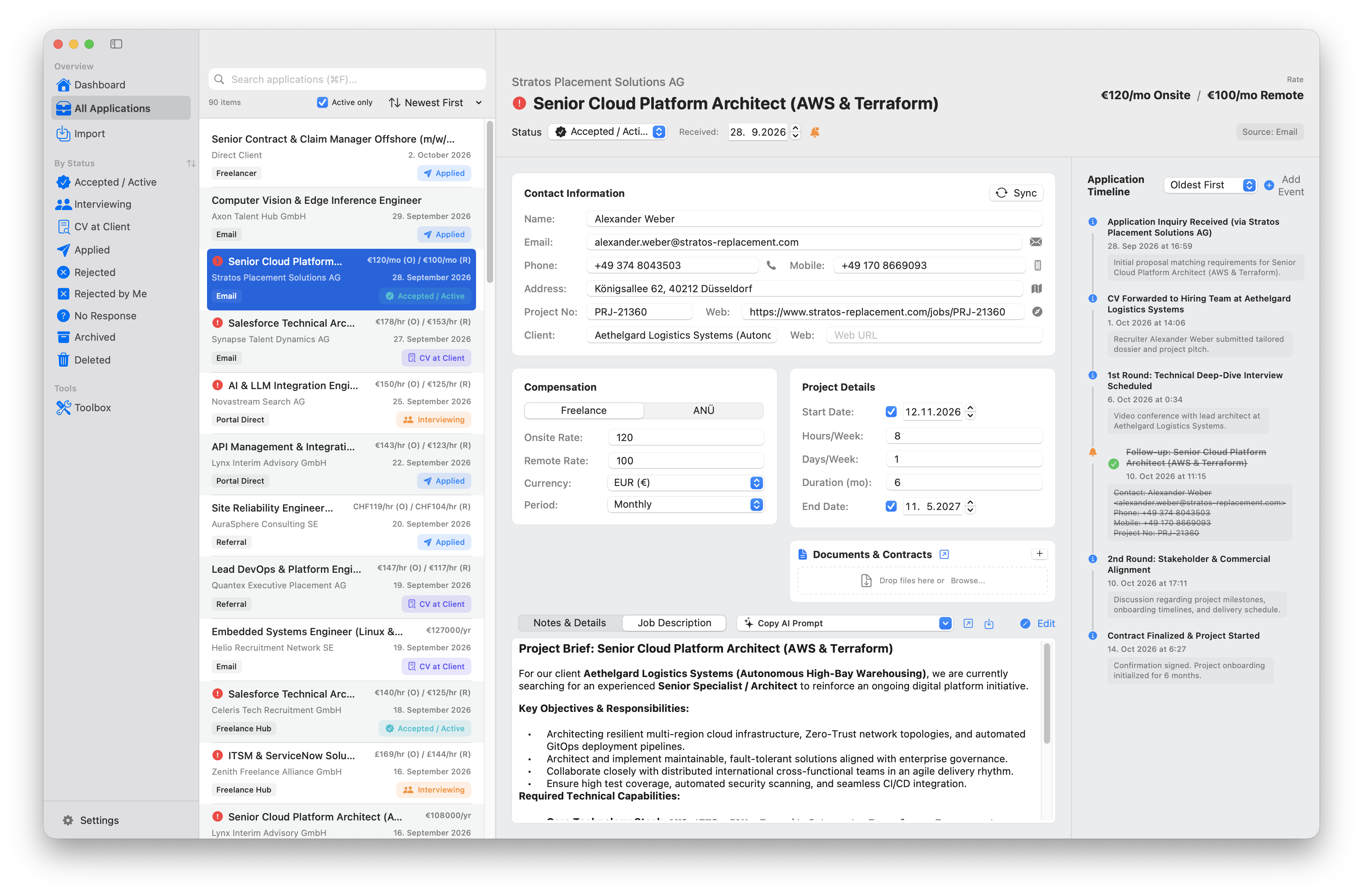 FJAM Detailansicht Screenshot