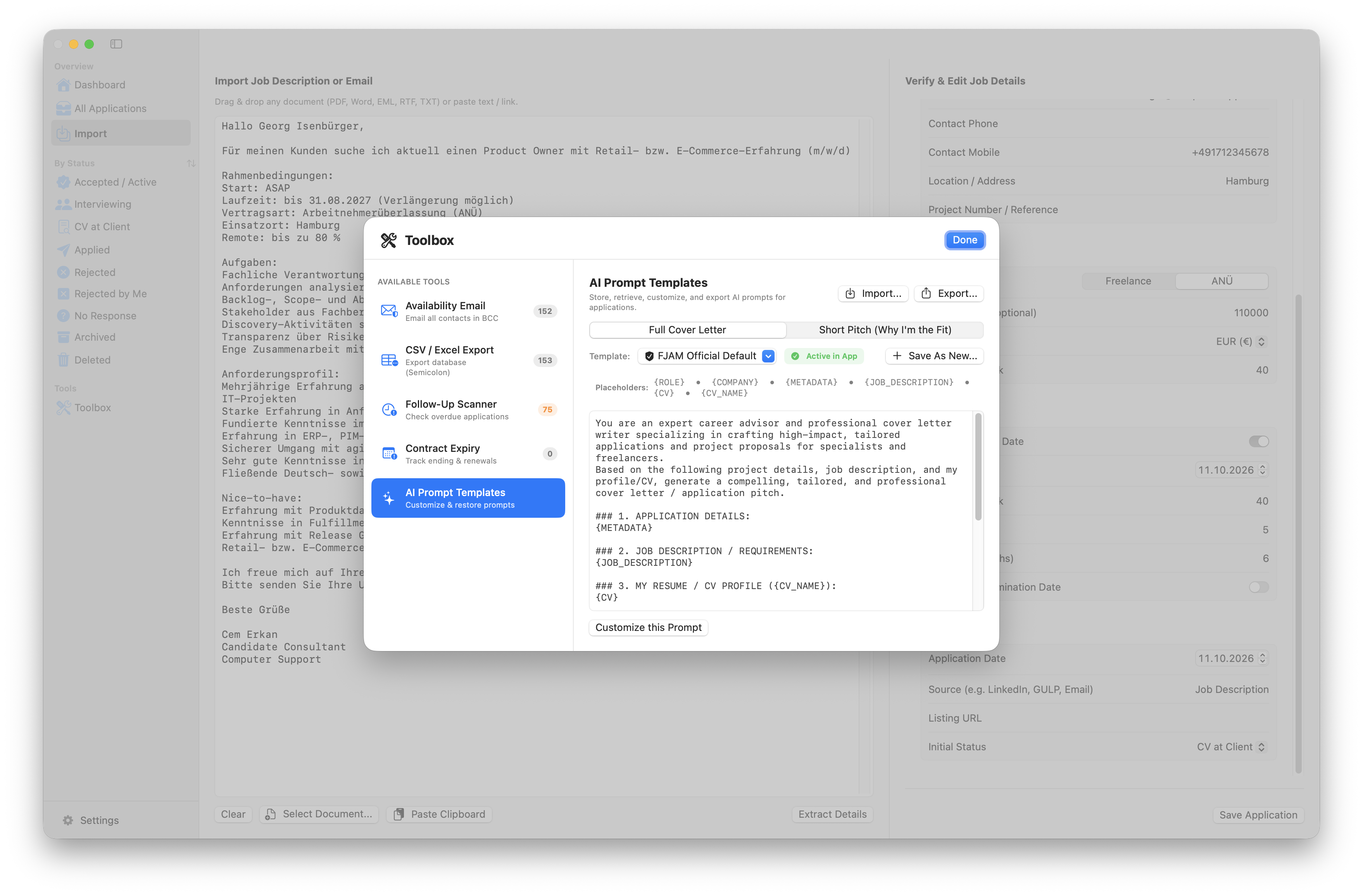 FJAM Profile Screenshot