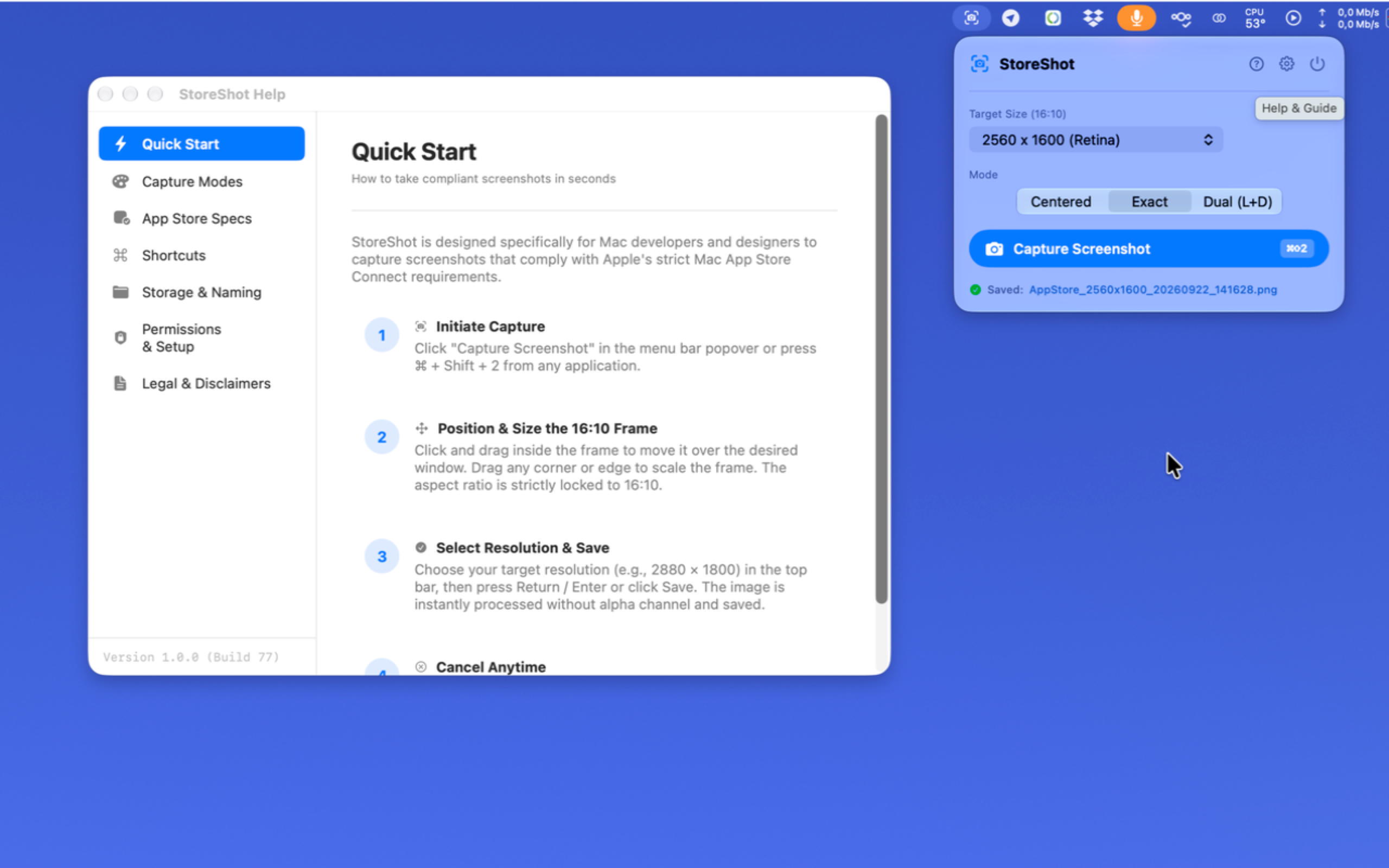 StoreShot Quick Start Guide